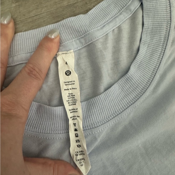 Lululemon All Yours Cropped Tee - Picture 2 of 3